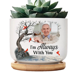 Not A Day Goes By That You Are Not Missed - Personalized Memorial Ceramic Plant Pot