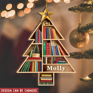 Books Are The Mirrors Of The Soul - Personalized Ornament - Christmas Gift For Book Lovers