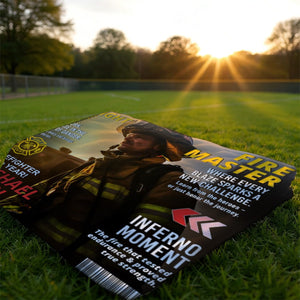 Personalized Firefighter Magazine Cover Blanket , Fireman Retirement Gift, Firefighter of the Year Award, Firefighter Appreciation Gift