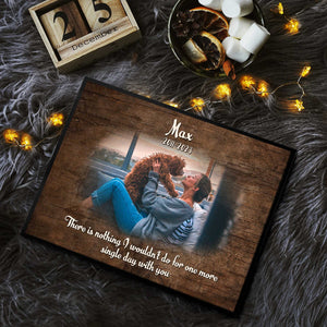 In Loving Memory Personalized Photo Canvas Memorial Gift For Dog Lover