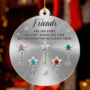 The Stars Are Always There – Personalized Memorial Acrylic Ornament | Custom Name Remembrance Keepsake
