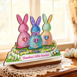 Grandma's Little Bunnies Easter - Personalized Wooden Plaque