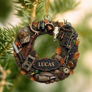 "Hunting Is A Way Of Life" – Personalized Christmas Acrylic Hanging Ornament | Gift For Hunting Lovers