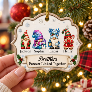 Personalized Family Acrylic Hanging Ornament | Holiday Keepsake