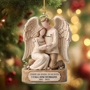 "I Have an Angel In Heaven" โ Personalized Acrylic Ornament | Memorial Keepsake Gift