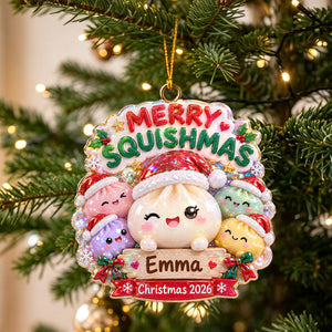 Merry Little Dumplings โ Personalized Christmas Ornament