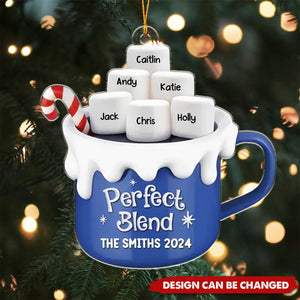 Perfect Blend - Family Personalized Ornament - Christmas Gift For Family Members