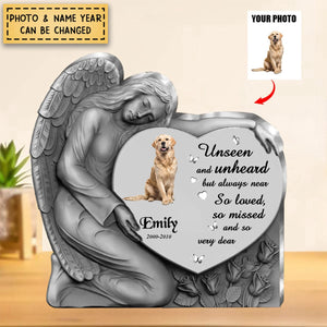Personalized Angel Heart Memorial Acrylic Plaque