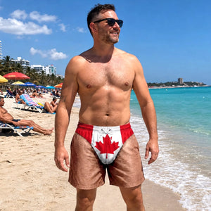 Summer Vacation Gift For Men โ Personalized "Hello Summer Fun" Custom Funny Swim Trunks