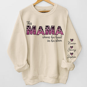 "Behind Every Great Kid Is A Mom" – Personalized Unisex Sweatshirt With Sleeve Design | Gift For Mom & Grandma