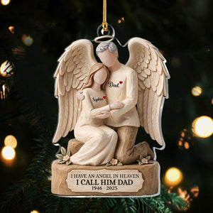 "I Have an Angel In Heaven" โ Personalized Acrylic Ornament | Memorial Keepsake Gift