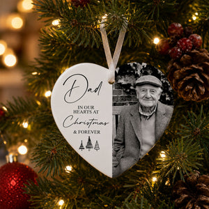 Personalized Photo Memorial Christmas Ornament – In Loving Memory Remembrance Keepsake | Sympathy Gift For Loss Of A Loved One