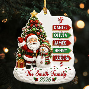 "Together Is The Best Place To Be This Christmas" โ Personalized Acrylic Ornament