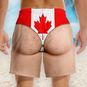 Summer Vacation Gift For Men โ Personalized "Hello Summer Fun" Custom Funny Swim Trunks
