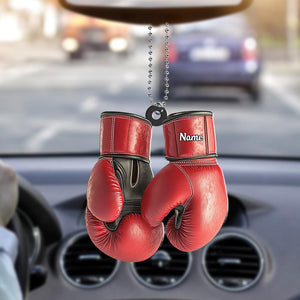 Personalized Boxing Gloves Ornament, Boxing Christmas Ornament Gift