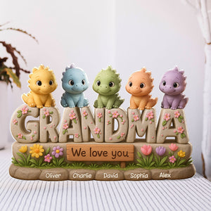 Grandmasaurus Custom Shaped Personalized Acrylic Block Plaque