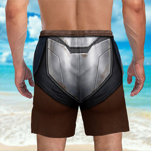 Warrior Armor Style – Personalized Men's Beach Shorts | Gift For Him