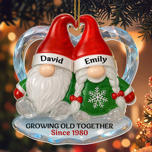 Personalized "Growing Old Together" Acrylic Ornament โ Gift For Couples