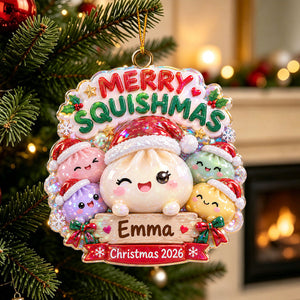 Merry Little Dumplings โ Personalized Christmas Ornament
