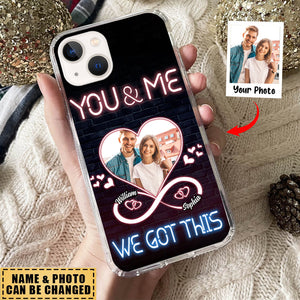 Custom Personalized Couple Photo Phone Case - Christmas Gift Idea For Couple/ Him/ Her