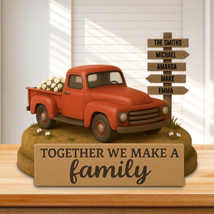 Personalized Family Farmhouse Old Truck Acrylic Plaque