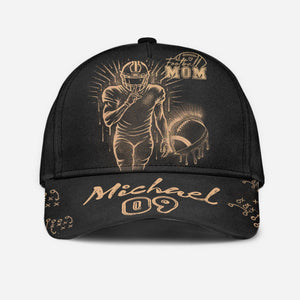 Proud Football Mom Cap - Personalized Football Classic Cap