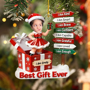 The Gift Of Self Love - Personalized Acrylic Ornament - Gift for Kids