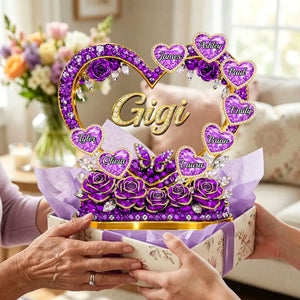 Personalized Mother's Day Acrylic Plaque โ Custom Gift For Mom & Grandma | Mom's Heart Full Of Care