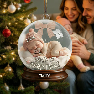 Personalized First Christmas Ornament โ Keepsake For Newborns & Babies