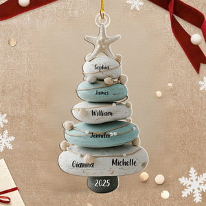 Our Family, Merry Christmas 2025 - Personalized Family Ornament