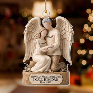 "I Have an Angel In Heaven" โ Personalized Acrylic Ornament | Memorial Keepsake Gift