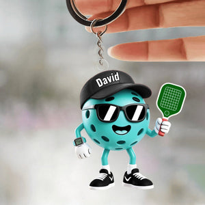 Pickleball Fan Keychain โ Personalized 2026 Gift For Players & Lovers