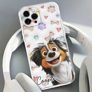Lovely Dogs Colorful Dog Paws Personalized Phone Case Gift For Pet Lover