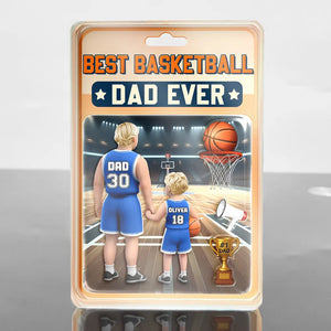 Best Basketball Dad Ever - Personalized Shaped Acrylic Plaque