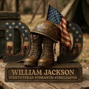 Veteran Dad Personalized Acrylic Plaque Gifts For Dad