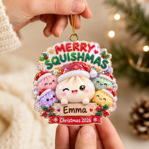 Merry Little Dumplings โ Personalized Christmas Ornament