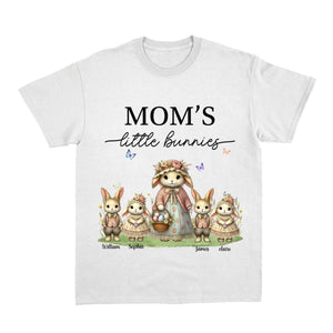 Vintage Grandma Bunny Easter Personalized Pure Cotton T-Shirt
