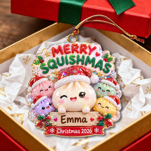Merry Little Dumplings โ Personalized Christmas Ornament