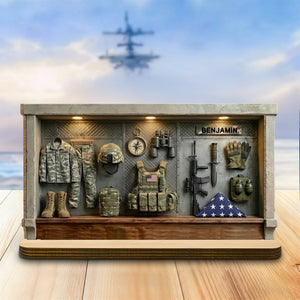 A Tribute To The Brave, Personalized Wood Plaque, Gift For Veterans