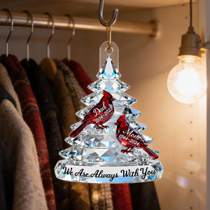"Memorial Tree Cardinals" โ Personalized Acrylic Ornament | Remembrance & Sympathy Gift For The Whole Family