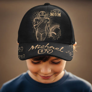 Proud Football Mom Cap - Personalized Football Classic Cap