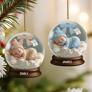 Personalized First Christmas Ornament โ Keepsake For Newborns & Babies