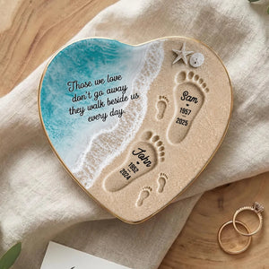 "Where Love Never Ends" โ Personalized Jewelry Dish | Memorial Ocean Remembrance Gift For Loss Of Loved One