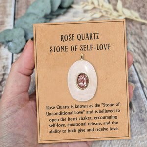 Natural Stone Precious Pendant Necklace