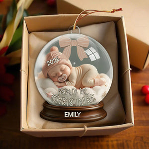 Personalized First Christmas Ornament โ Keepsake For Newborns & Babies