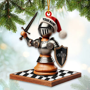 Personalized Chess Ornament Chess Lover Christmas Gift