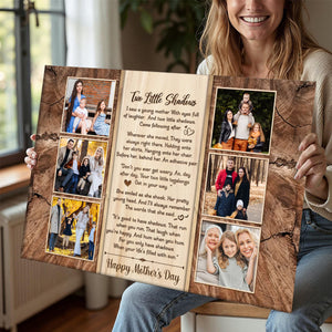 Meaningful Poem Gift For Mom, Custom Photo Canvas