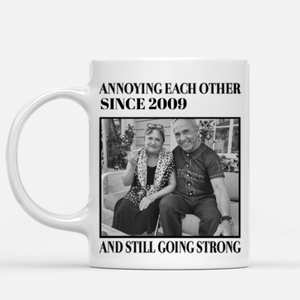 Vintage Annoying Each Other Since - Personalized Mug