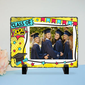 Personalized Graduation Stone With Stand,Graduation Photo Frame, Graduation Gift Idea