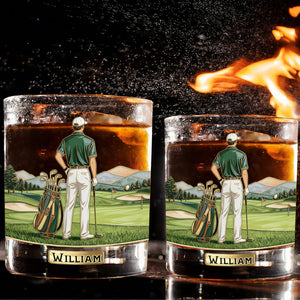 Love Golf - Personalized Golf Whiskey Glass